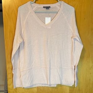 Vince Light Pink V-Neck Sweater